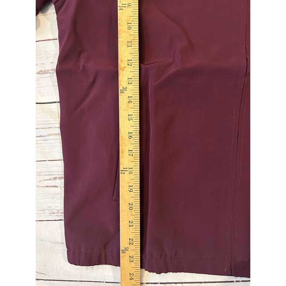 New StyleList by Micaela Burgandy Jacket Full Zip Blazer Size Medium - Picture 9 of 10